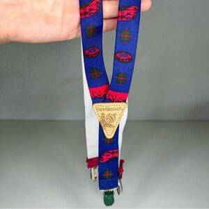 Gymboree-vintage-train no. 400 suspenders-boys-red blue-